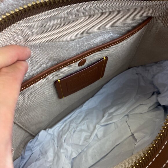 Coach C7962 Signature Textile Jacquard ROG Bag in Cocoa Burnished Amber - Picture 9 of 10